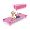 Stack-able Nap Cot for Kids with Steel Frame Oxford Fabric Raised Design and Easy Cleaning